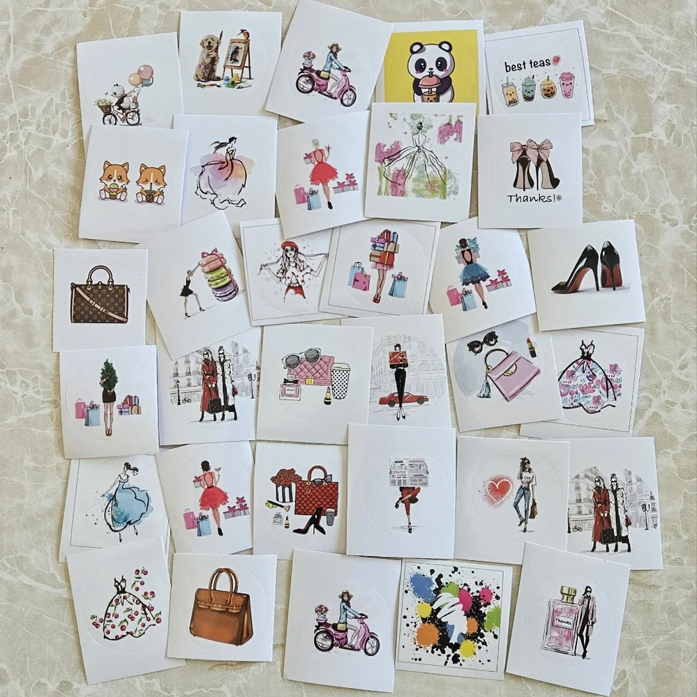 NWT Fashion Sticker Seals Fashion Girl Scrapbook Stickers Fashion Shoes Stickers